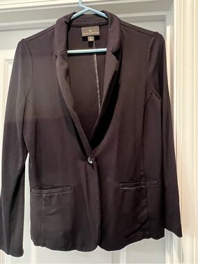 Worthington Women's Medium Black Tailored Stretchy Blazer Office Business Wear